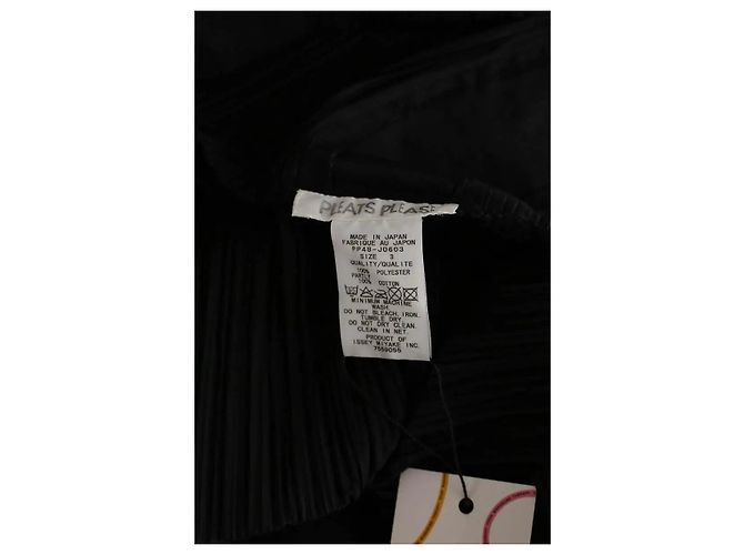 Pleats Please Schwarze Bluse - Ansicht 5
