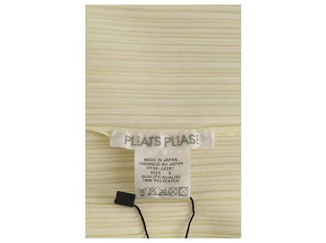 Pleats Please Top sin mangas amarillo - vista 5