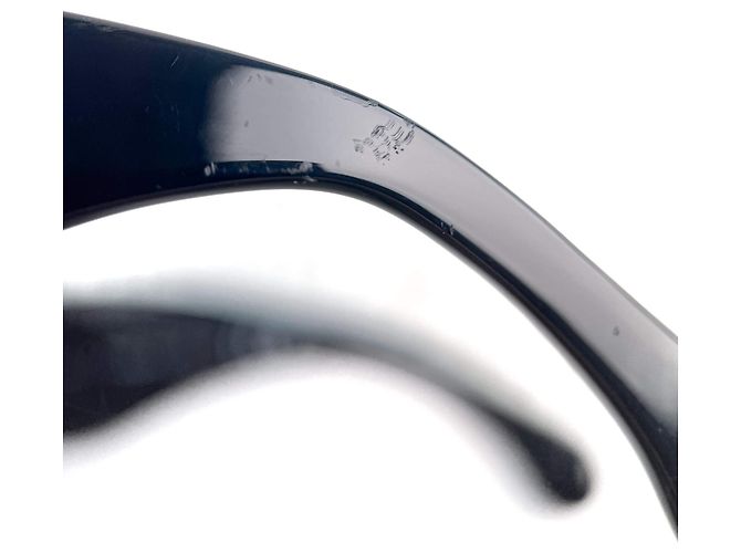 Timeless Chanel Occhiali da sole quadrati in acetato e pelle di vitello bicolore Multicolore - vista 10