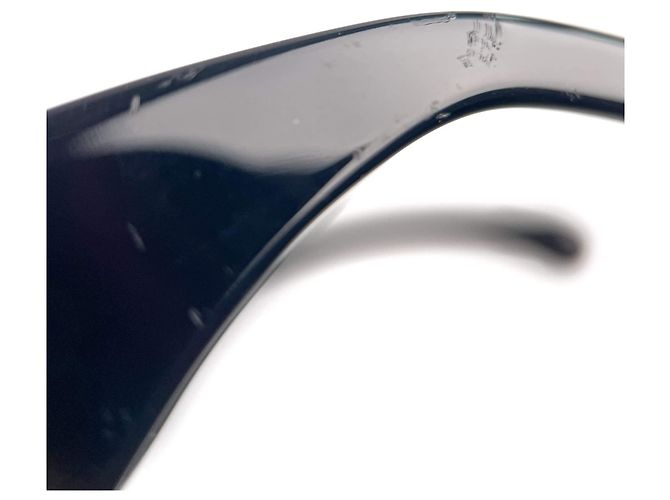 Timeless Chanel Occhiali da sole quadrati in acetato e pelle di vitello bicolore Multicolore - vista 15