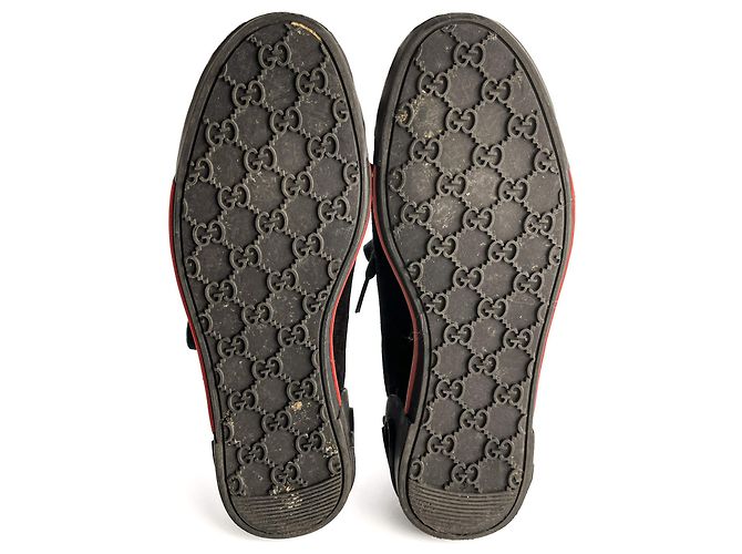 Gucci Sneakers in Suede Web Boston 38 Nero - vista 10