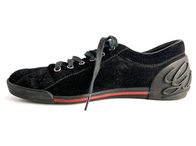 Gucci Sneakers in Suede Web Boston 38 Nero - vista 7