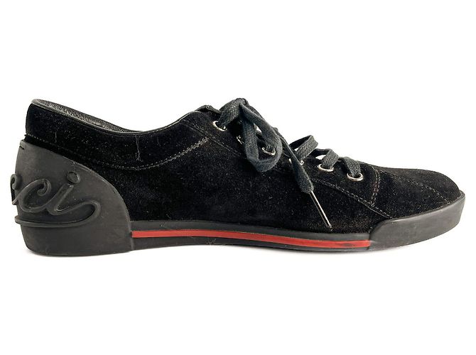 Gucci Sneakers in Suede Web Boston 38 Nero - vista 9
