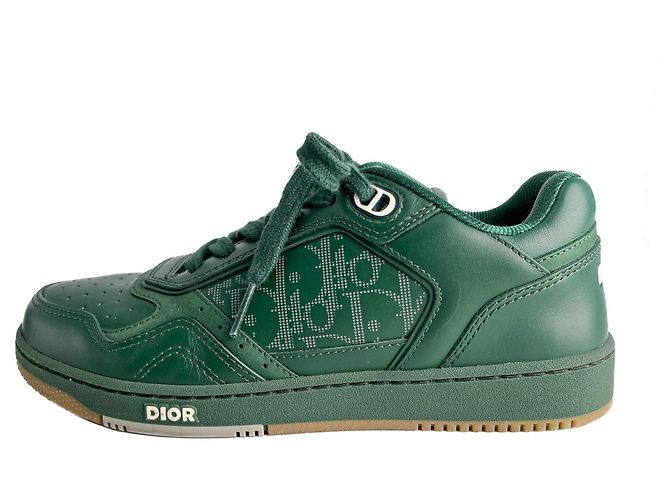 Dior Baskets Obliques en Cuir B27 38 Vert - vue 10
