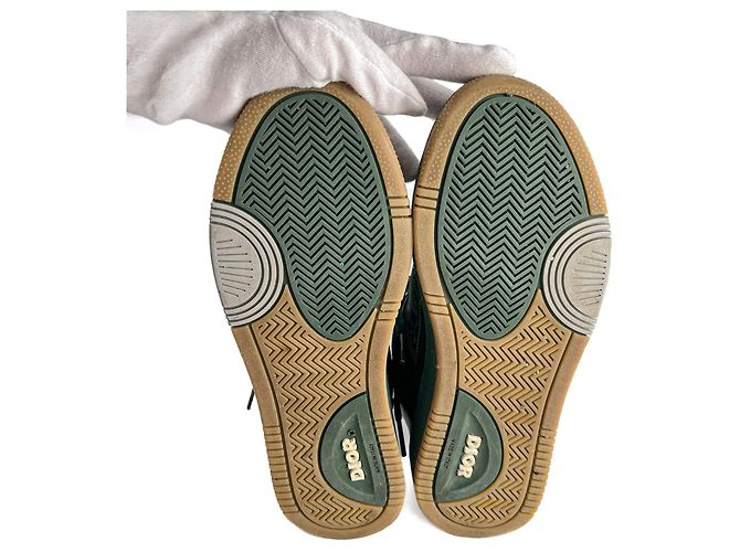 Dior Baskets Obliques en Cuir B27 38 Vert - vue 11