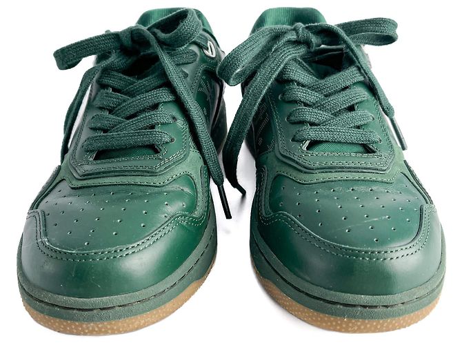 Dior Baskets Obliques en Cuir B27 38 Vert - vue 4