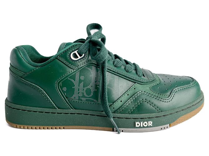 Dior Baskets Obliques en Cuir B27 38 Vert - vue 7