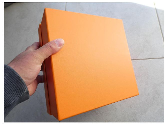 boite hermès blue box pour sac a main mini-kelly 2 VIP commande spéciale Orange - view 4