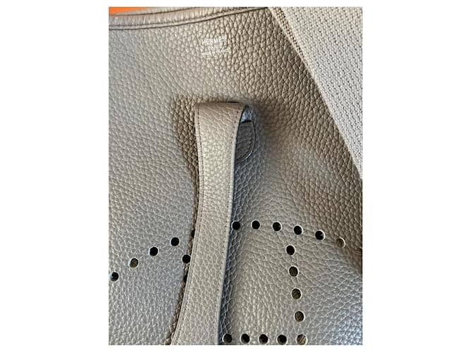 Hermès Borsa Hermes Modello Evelyne 33 Grigio - vista 4