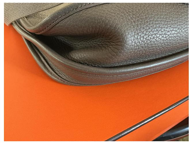 Hermès Borsa Hermes Modello Evelyne 33 Grigio - vista 6