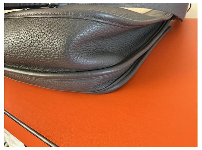 Hermès Borsa Hermes Modello Evelyne 33 Grigio - vista 7