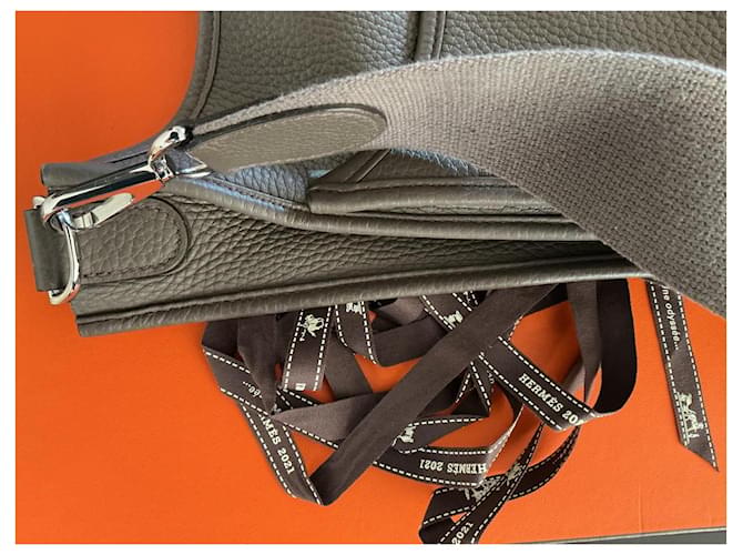 Hermès Borsa Hermes Modello Evelyne 33 Grigio - vista 8