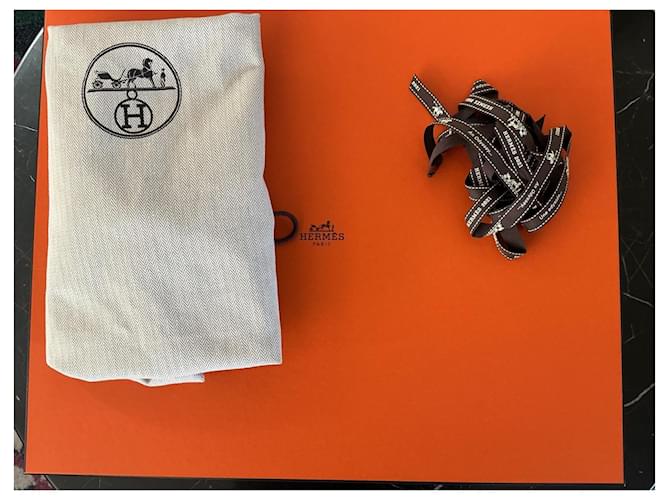 Hermès Borsa Hermes Modello Evelyne 33 Grigio - vista 9