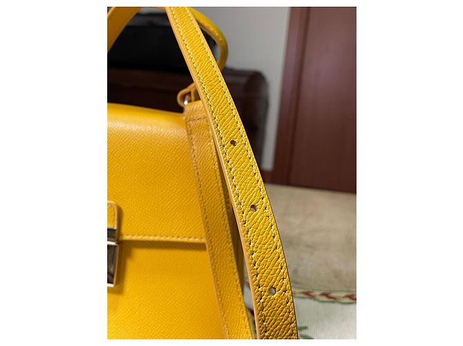 Borsa Furla Bella Mini Top Handle – Giallo Girasole – Ottime Condizioni - vista 2
