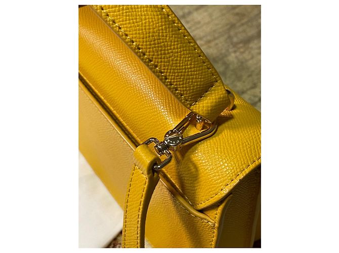 Borsa Furla Bella Mini Top Handle – Giallo Girasole – Ottime Condizioni - vista 4