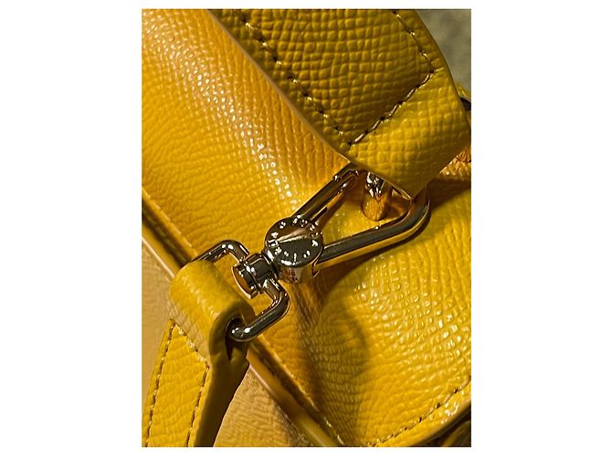 Borsa Furla Bella Mini Top Handle – Giallo Girasole – Ottime Condizioni - vista 5