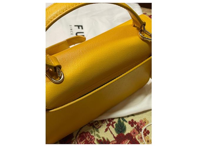 Borsa Furla Bella Mini Top Handle – Giallo Girasole – Ottime Condizioni - vista 7