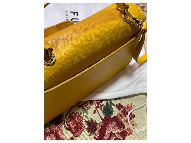Borsa Furla Bella Mini Top Handle – Giallo Girasole – Ottime Condizioni - vista 8