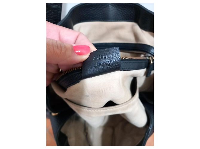 Borsa tote Gucci in pelle nera Nero - vista 6