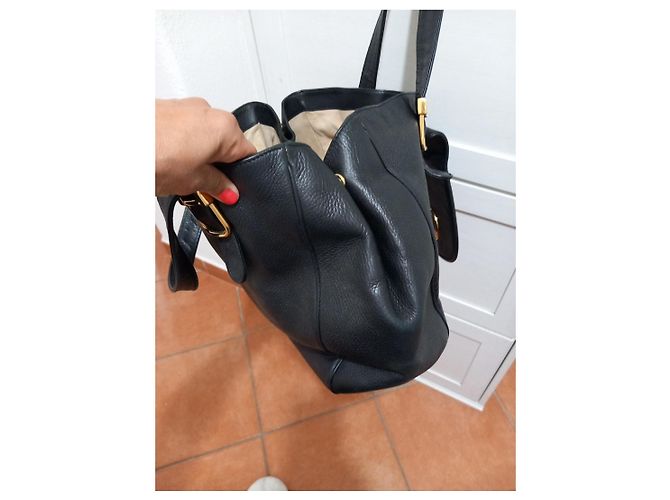 Borsa tote Gucci in pelle nera Nero - vista 7