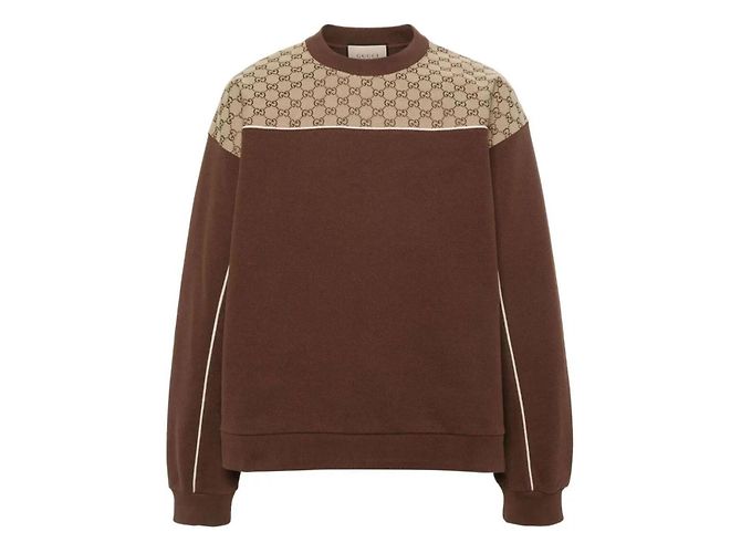 Gucci GG Monogram Pullover Brown Cotton - view 2