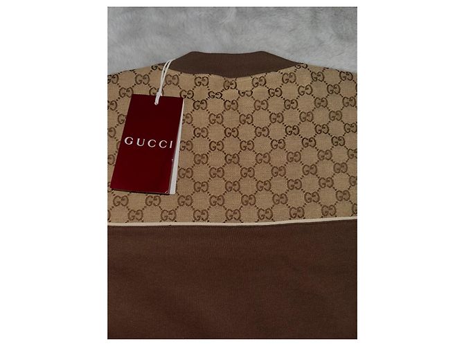 Gucci GG Monogram Pullover Brown Cotton - view 7