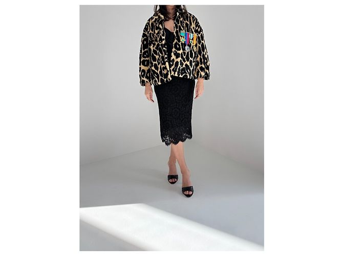 Stella Jean Jacke mit Leopardenmuster Cropped Mehrfarben - Ansicht 2