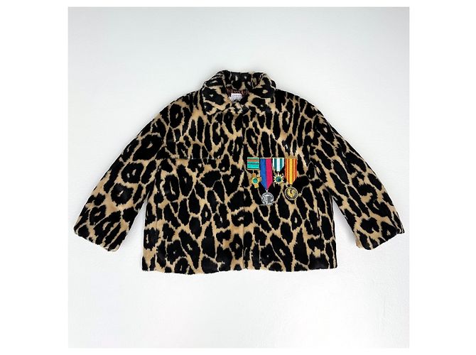 Stella Jean Jacke mit Leopardenmuster Cropped Mehrfarben - Ansicht 3