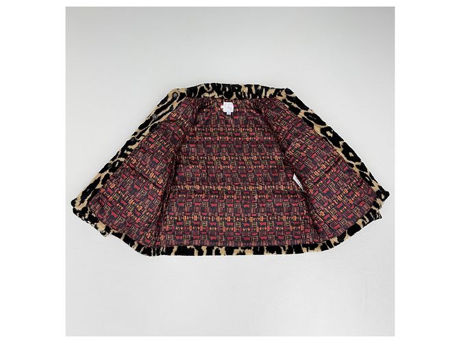 Stella Jean Jacke mit Leopardenmuster Cropped Mehrfarben - Ansicht 4