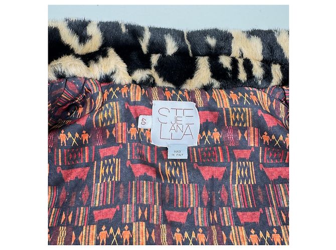 Stella Jean Jacke mit Leopardenmuster Cropped Mehrfarben - Ansicht 7