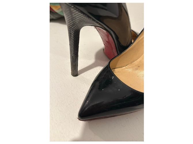 Christian Louboutin Schwarze Lackleder-Pumps von Louboutin - Ansicht 5