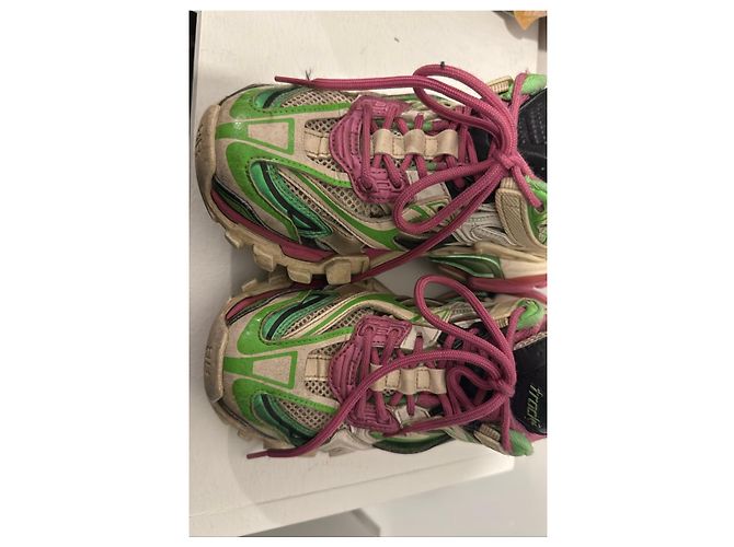 Balenciaga Track 2.0 Sneakers Schwarz Pink Beige Grün - Ansicht 2