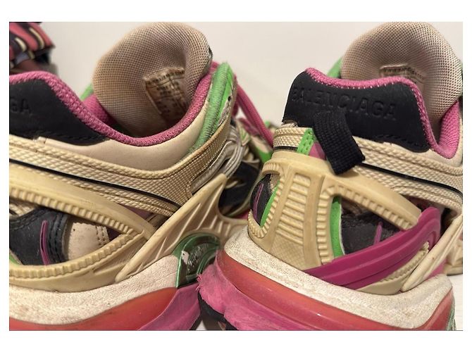Balenciaga Track 2.0 Sneakers Schwarz Pink Beige Grün - Ansicht 4