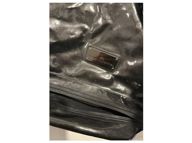 Adidas Bolsa de deporte negra de vinilo Negro - vista 3