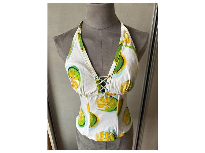 Corsetto Bustier con Stampa di Limone Christian Dior - vista 2