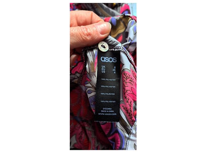 Camicia Asos con aperture sulle spalle e vita elasticizzata Multicolore - vista 3