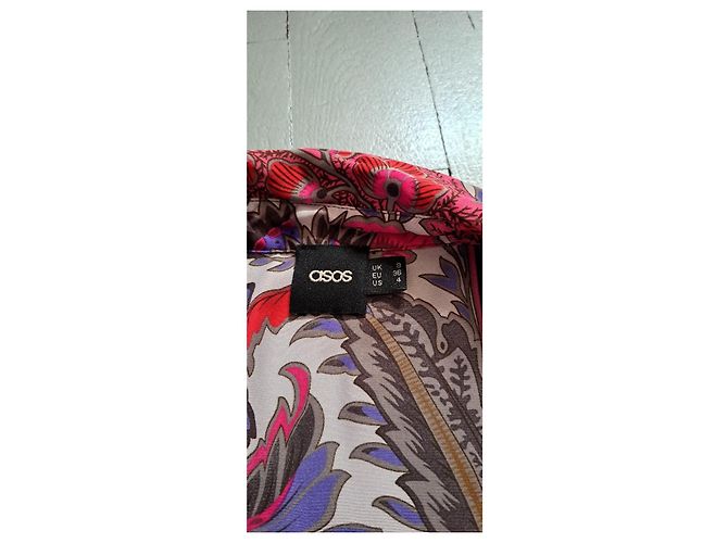 Camicia Asos con aperture sulle spalle e vita elasticizzata Multicolore - vista 4