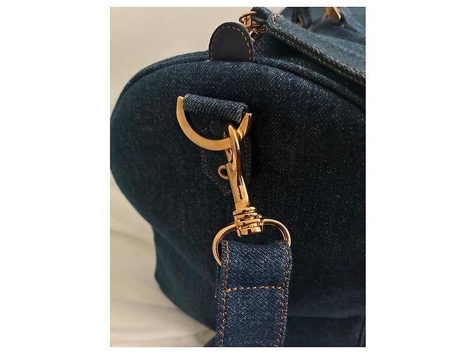 Borsa Boston Chanel Blu - vista 10