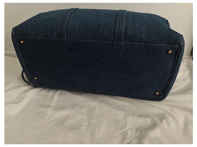 Borsa Boston Chanel Blu - vista 5