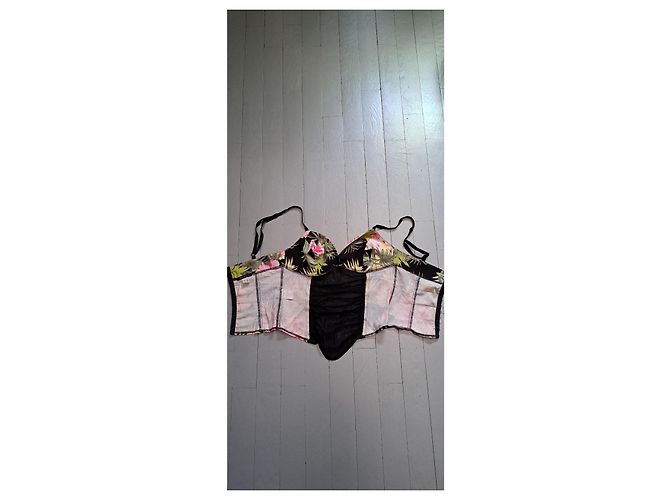 Autre Marque Bustier Floreale in Cotone ed Elastan Multicolore - vista 3