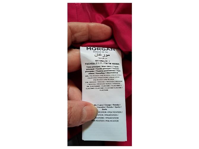 Autre Marque Terninho Morgan Fúcsia com detalhe em renda Fuschia - vista 10