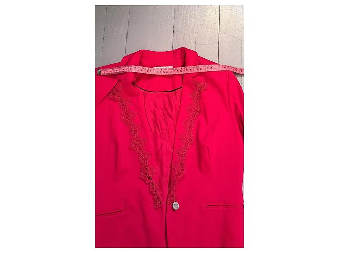 Autre Marque Terninho Morgan Fúcsia com detalhe em renda Fuschia - vista 11