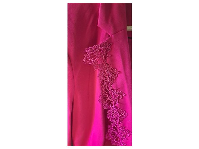 Autre Marque Terninho Morgan Fúcsia com detalhe em renda Fuschia - vista 14