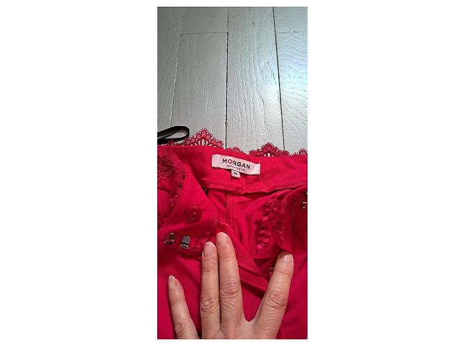 Autre Marque Terninho Morgan Fúcsia com detalhe em renda Fuschia - vista 4
