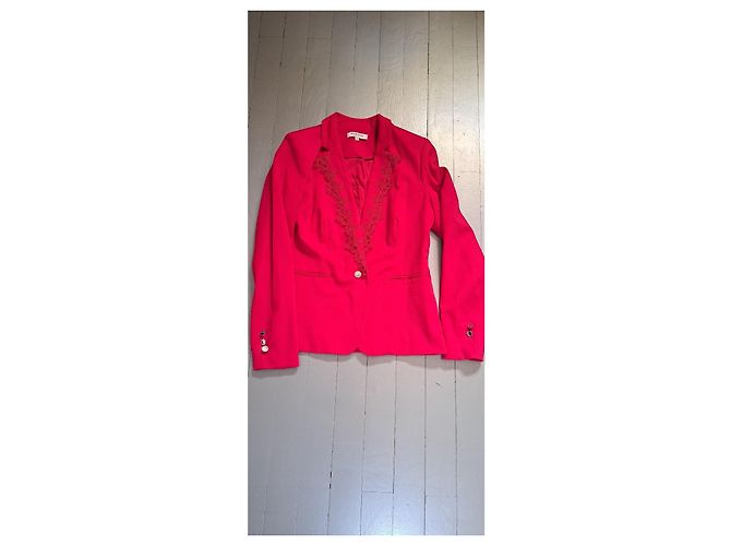 Autre Marque Terninho Morgan Fúcsia com detalhe em renda Fuschia - vista 7