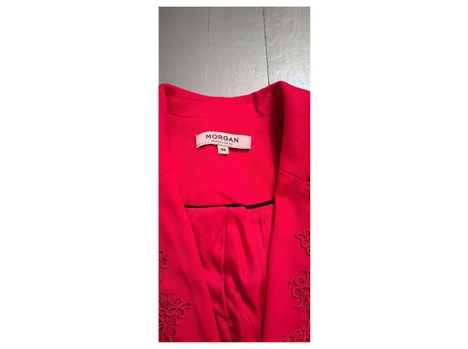 Autre Marque Terninho Morgan Fúcsia com detalhe em renda Fuschia - vista 9