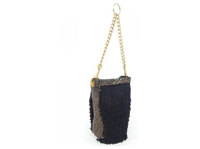 Autre Marque Borsa a Spalla Helianthus Nero D'oro - vista 2