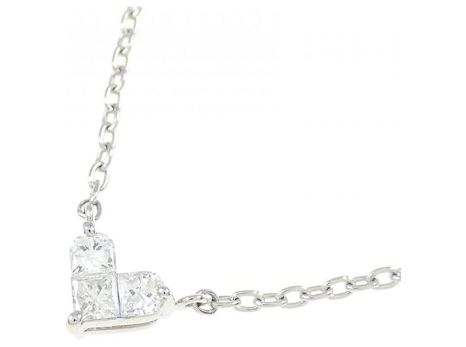 Autre Marque Collana Mysterious Heart in Platino e Diamante Star Jewelry - vista 3