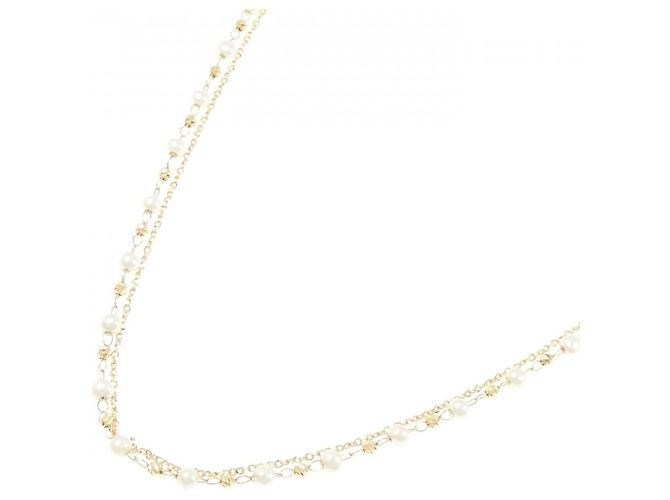 Autre Marque Collana 2 in 1 in perle d'acqua dolce Au750 D'oro - vista 2