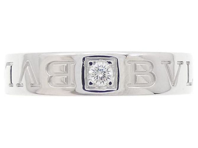 Bulgari Bvlgari B.zero1 750 Weißgold Diamantring Größe 7 Silber - Ansicht 2